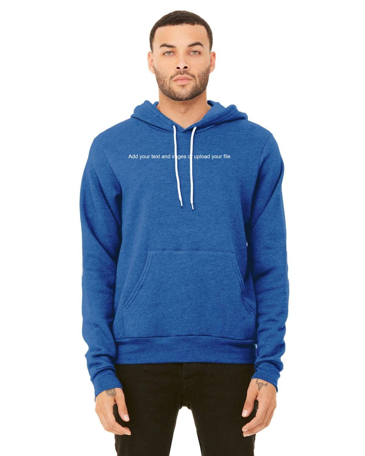 Bella + Canvas Unisex Sponge Fleece Pullover Hoodie | 3719 - Image 15