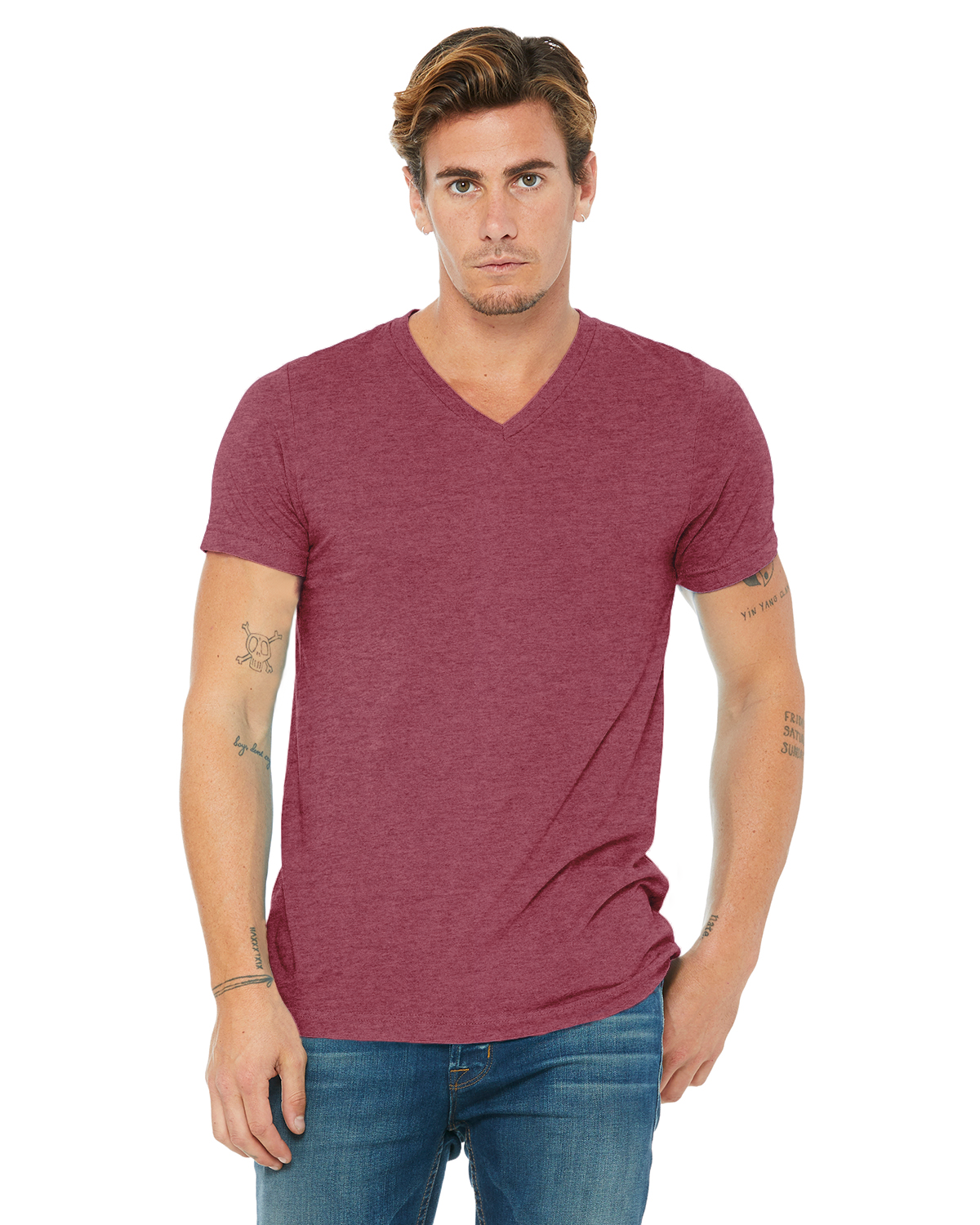 Bella + Canvas Unisex Triblend V-Neck T-Shirt | 3415C