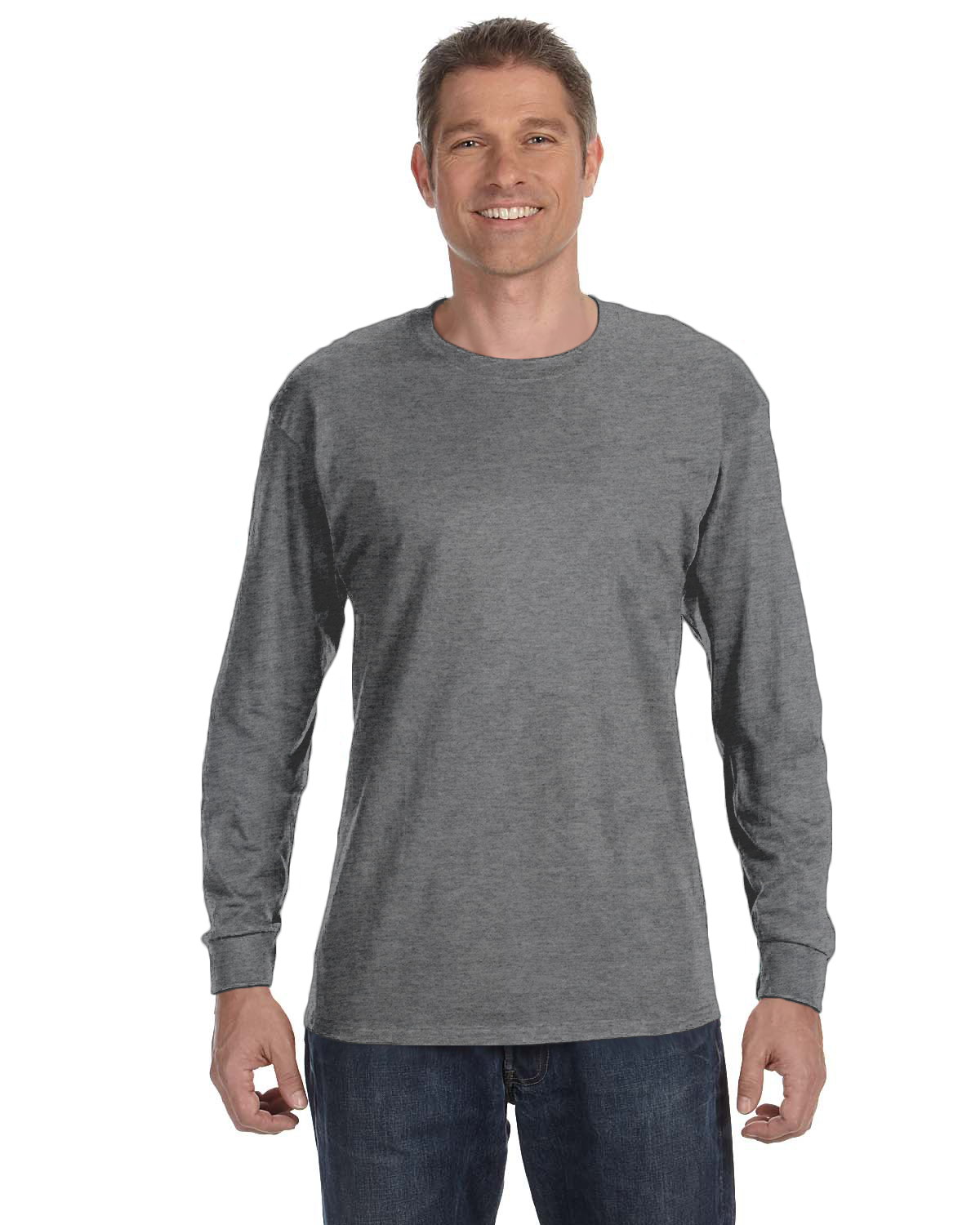 Gildan Adult Heavy Cotton 8.8 oz./lin. yd. Long-Sleeve T-Shirt | G540 - Image 5