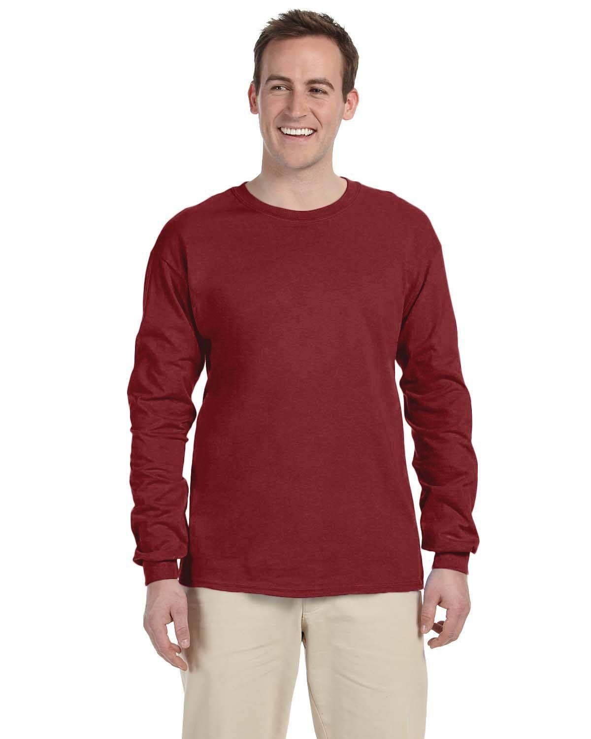 Gildan Adult Ultra Cotton 10 oz./lin. yd. Long-Sleeve T-Shirt | G240 - Image 8