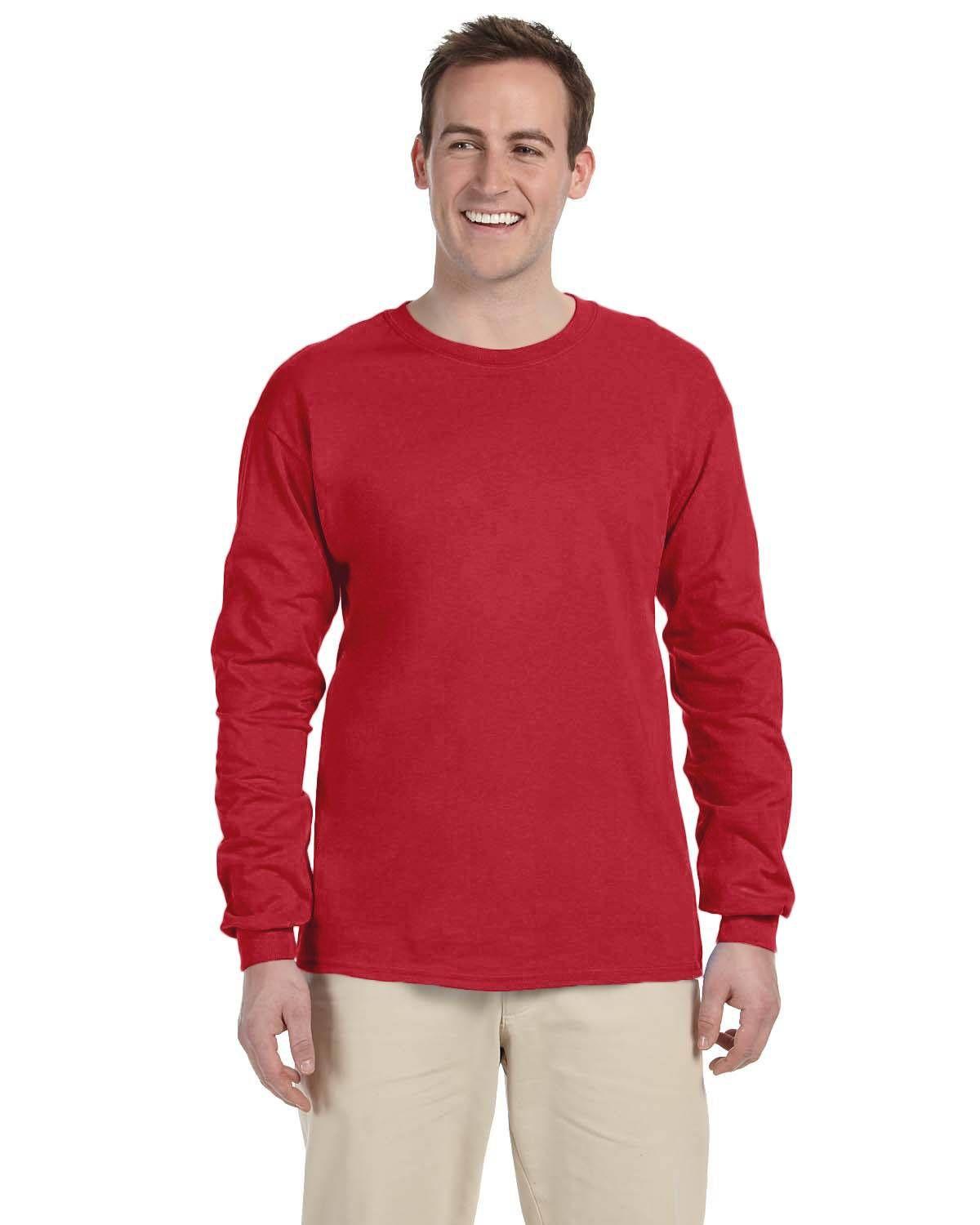 Gildan Adult Ultra Cotton 10 oz./lin. yd. Long-Sleeve T-Shirt | G240 - Image 3
