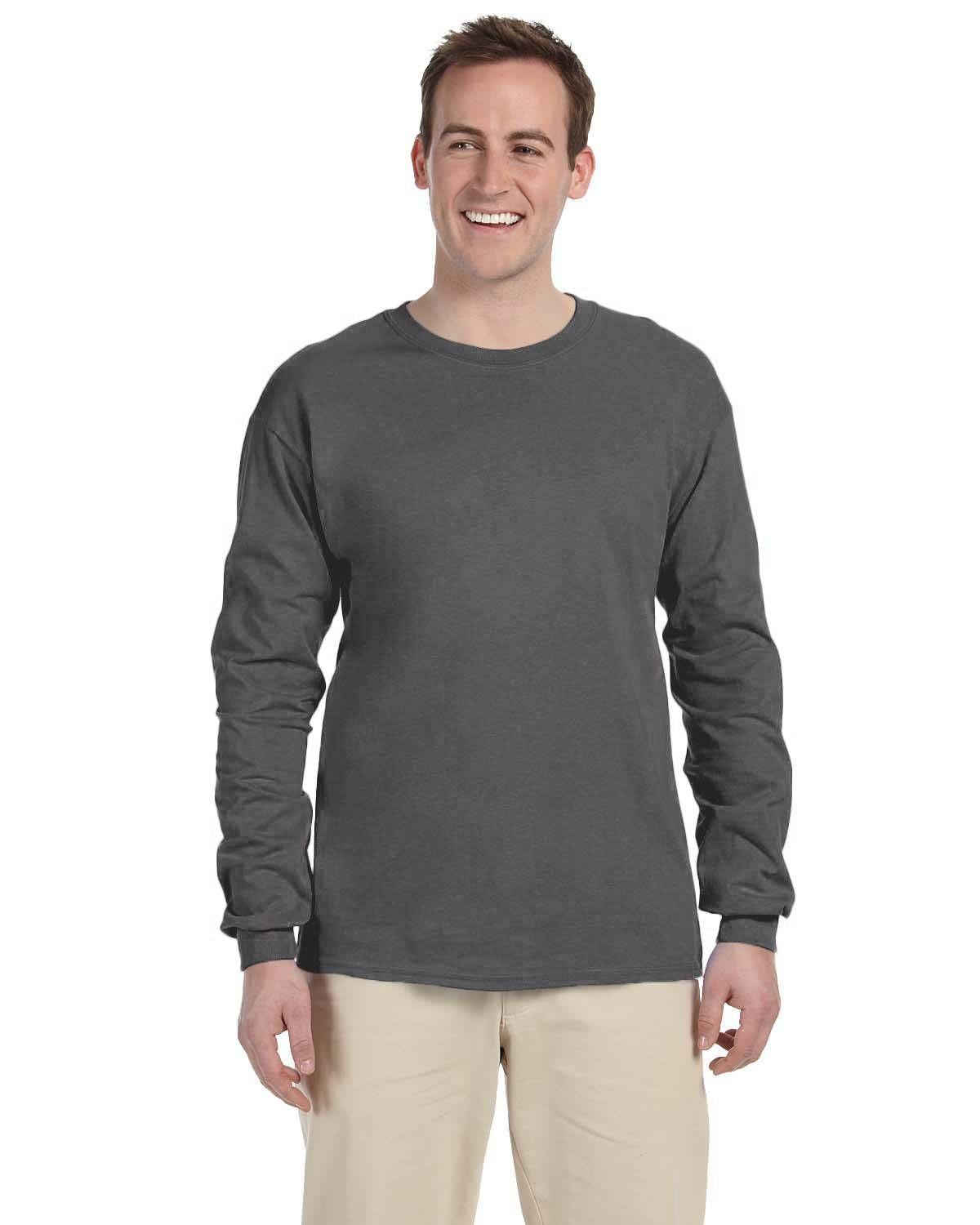 Gildan Adult Ultra Cotton 10 oz./lin. yd. Long-Sleeve T-Shirt | G240 - Image 5