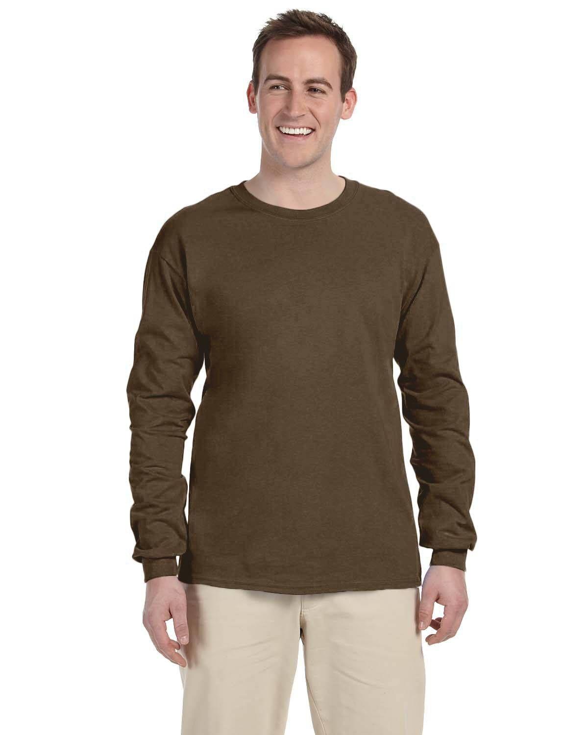 Gildan Adult Ultra Cotton 10 oz./lin. yd. Long-Sleeve T-Shirt | G240 - Image 4