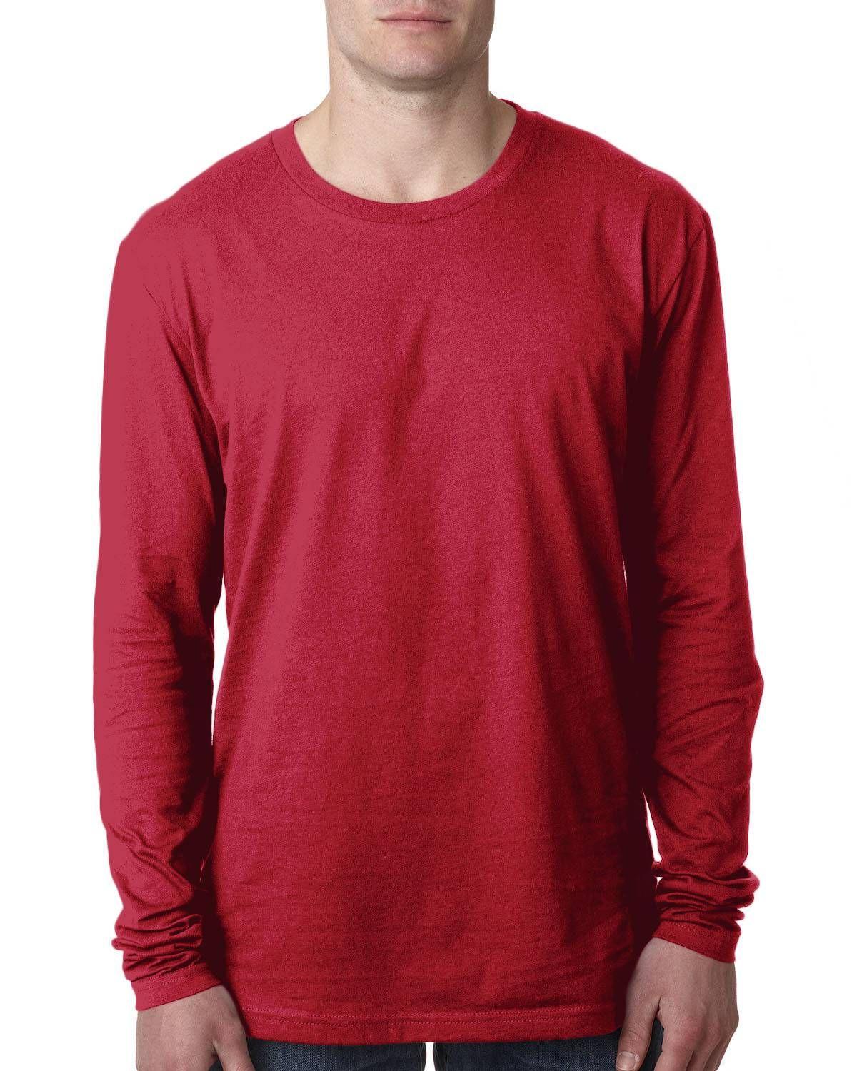 Next Level Men's Cotton Long-Sleeve Crew | N3601 - Image 6