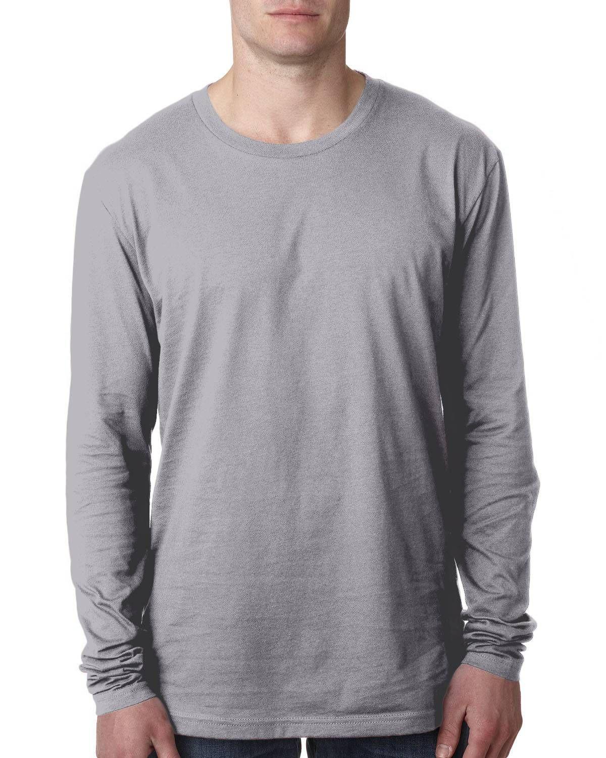 Next Level Men's Cotton Long-Sleeve Crew | N3601 - Image 3