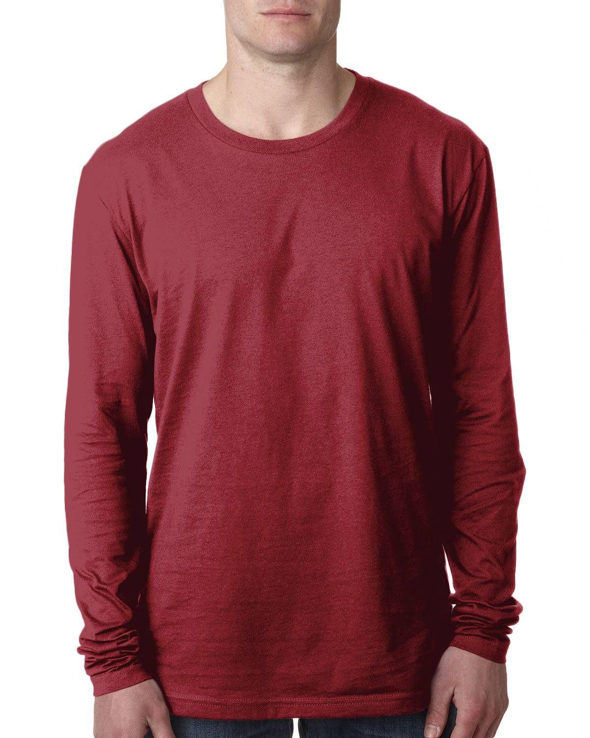 Next Level Men's Cotton Long-Sleeve Crew | N3601 - Image 2