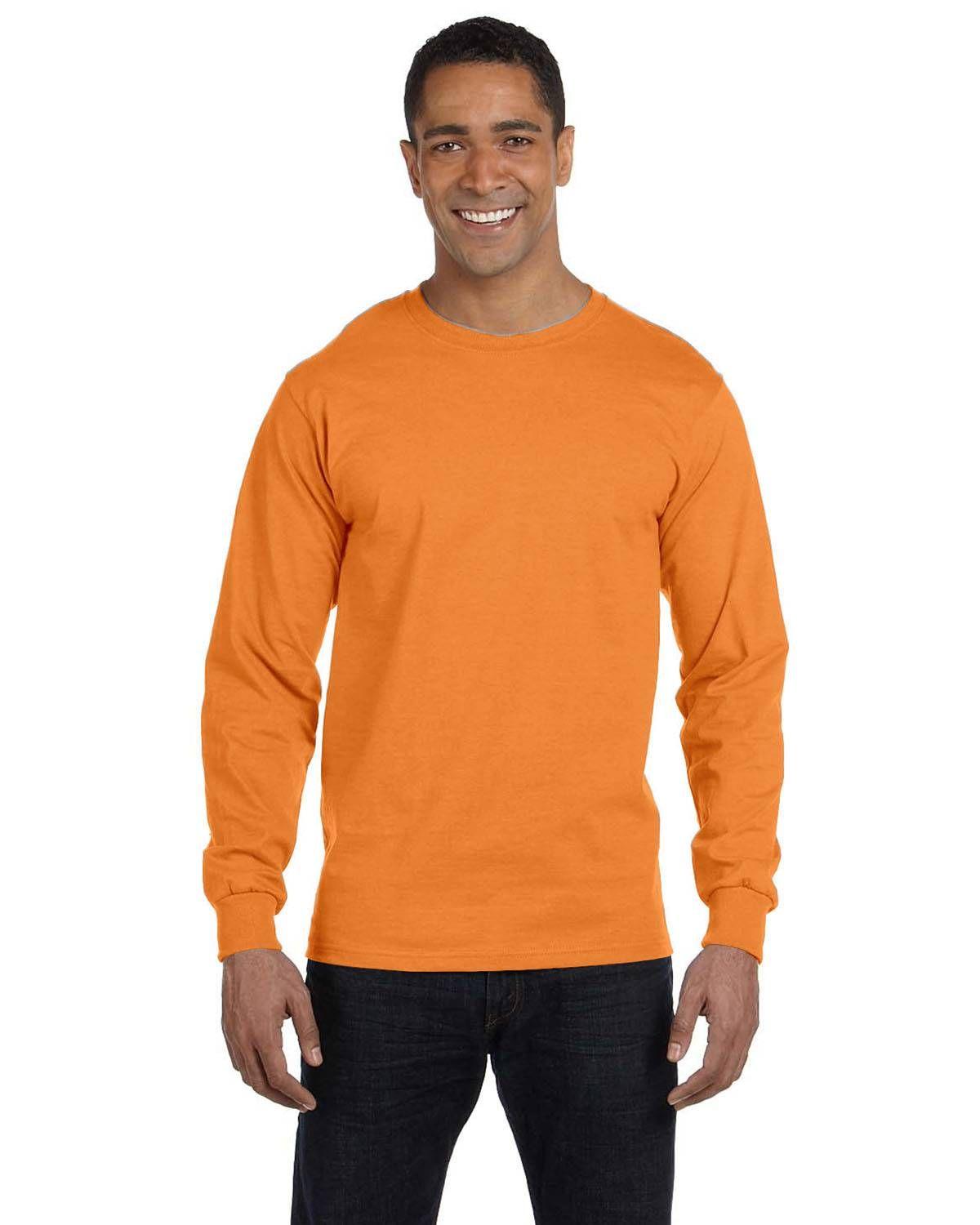 Gildan Adult 50/50 Long-Sleeve T-Shirt | G840 - Image 7