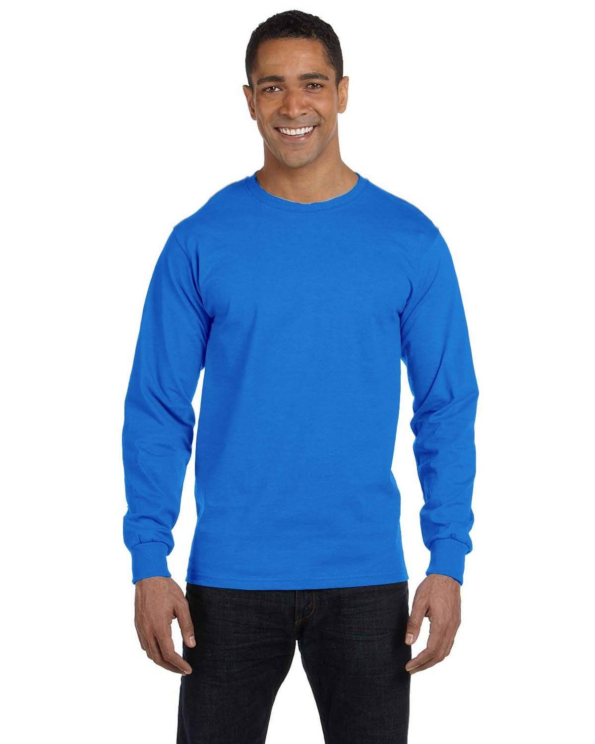 Gildan Adult 50/50 Long-Sleeve T-Shirt | G840 - Image 9