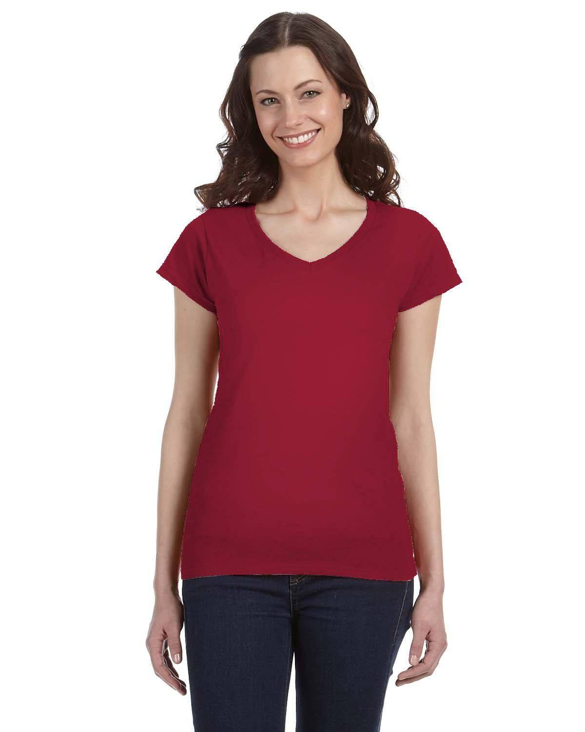 Gildan Ladies' SoftStyle® Fitted V-Neck T-Shirt | G64VL - Image 2