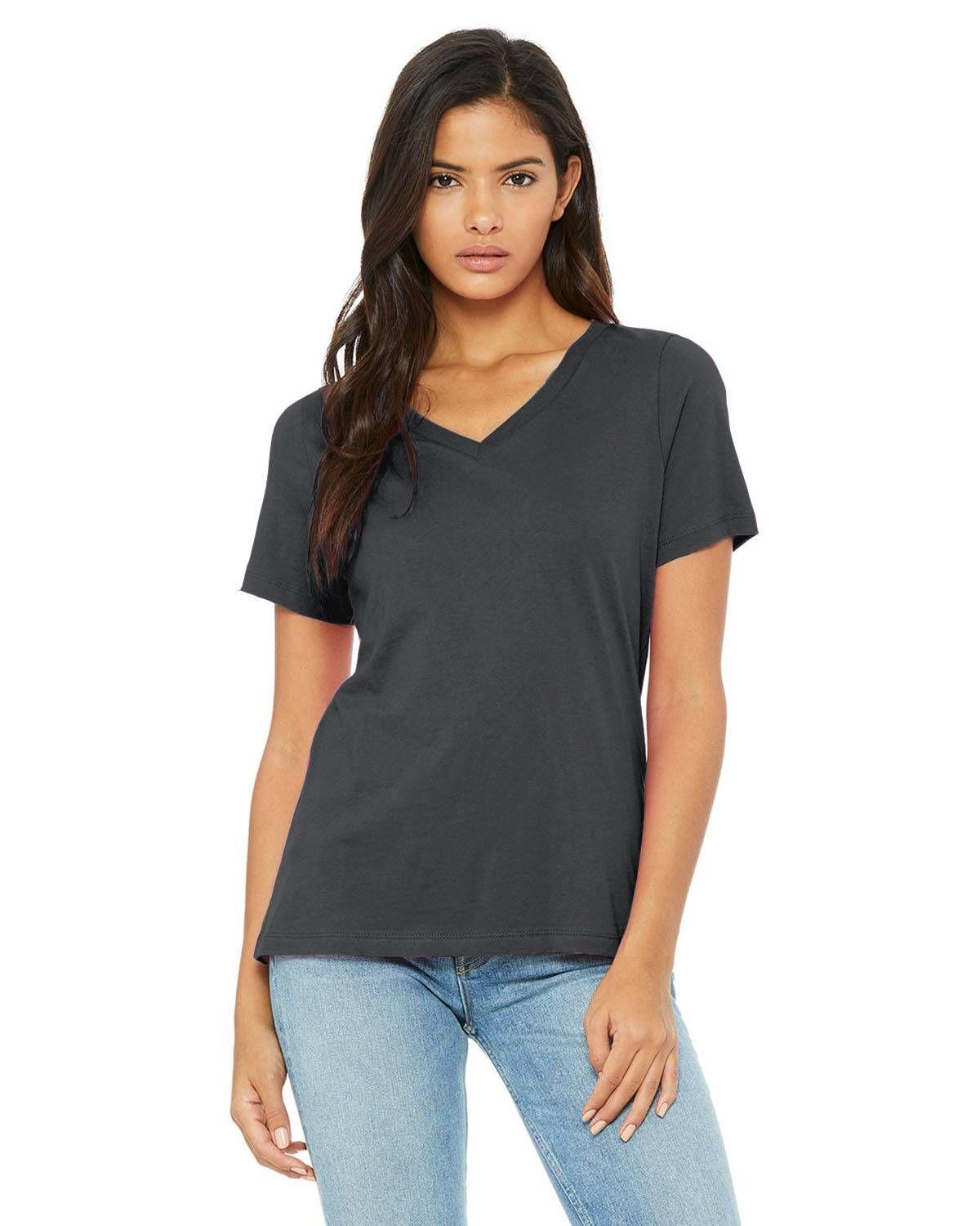Bella + Canvas Ladies' Relaxed Jersey V-Neck T-Shirt | 6405