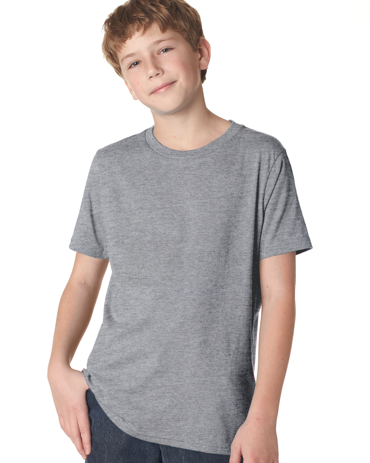 Next Level Youth Boys Cotton Crew | 3310 - Image 2