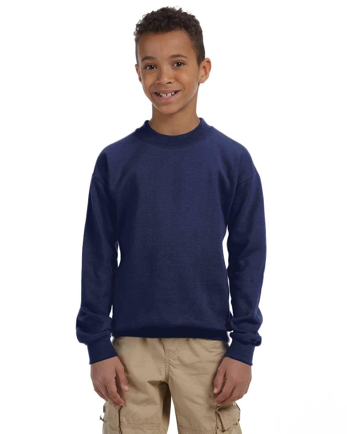 Gildan Youth Heavy Blend 13.3 oz./lin. yd., 50/50 Fleece Crew | G180B - Image 3