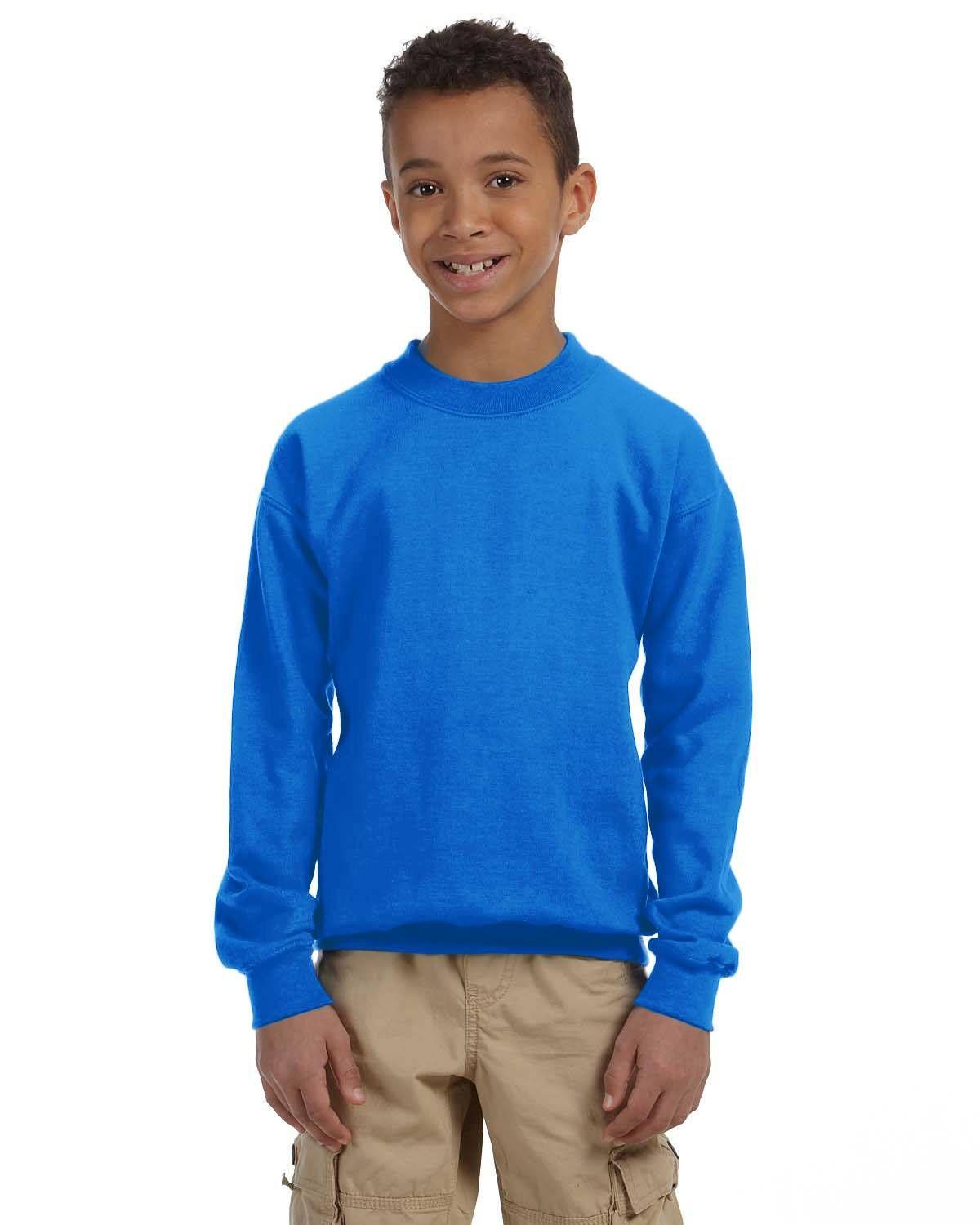 Gildan Youth Heavy Blend 13.3 oz./lin. yd., 50/50 Fleece Crew | G180B - Image 5